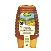 De Traay Bloemenhoning knijpfles Fairtrade 365 gram