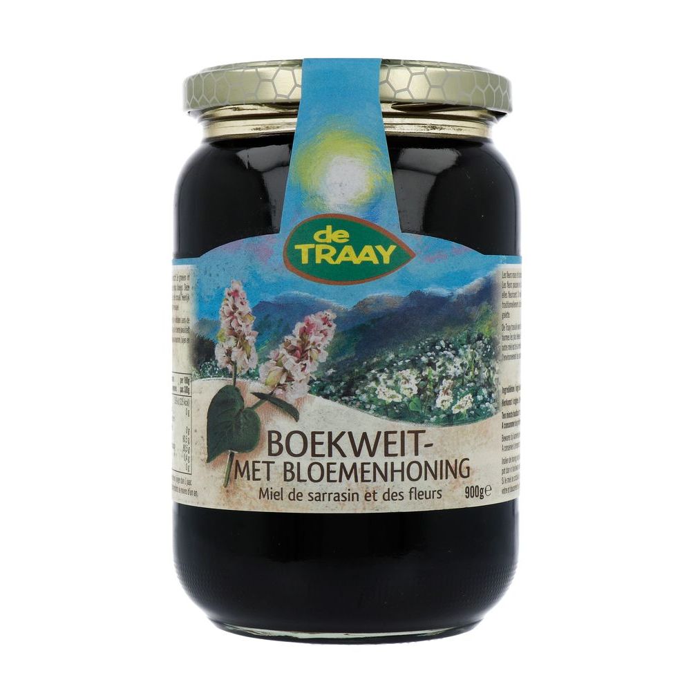 De Traay Boekweit- met bloemenhoning 900 gram