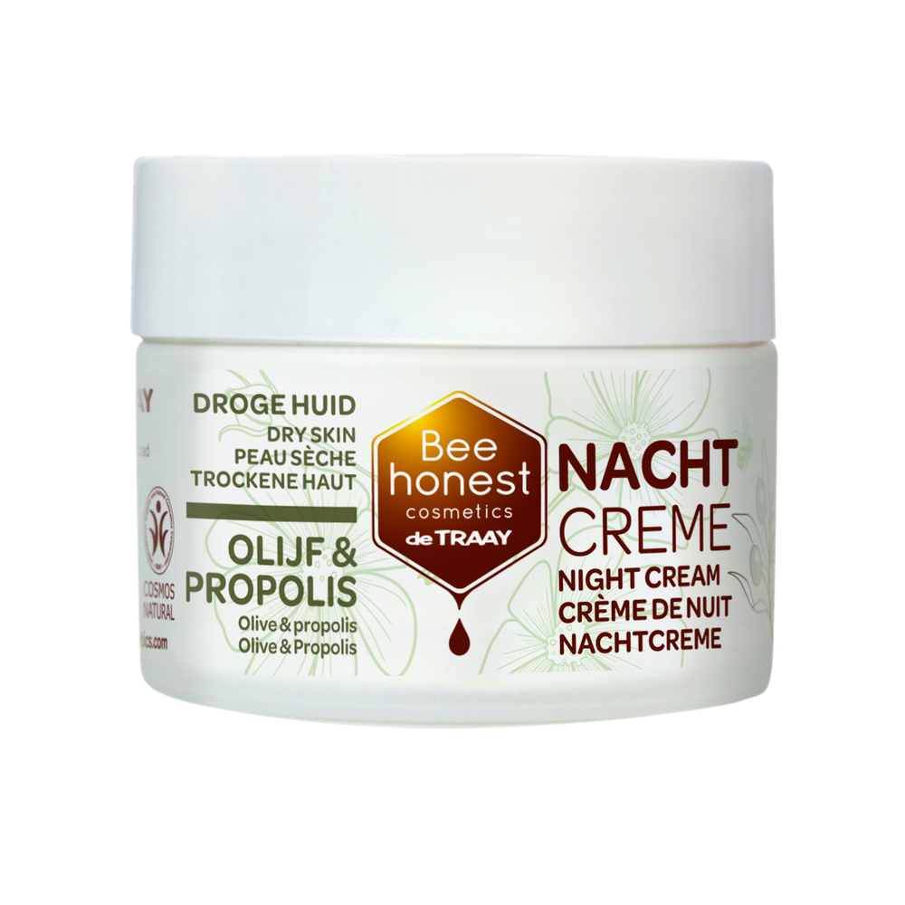 Bee Honest Nachtcreme Olijf en Propolis - Traay Bee Honest