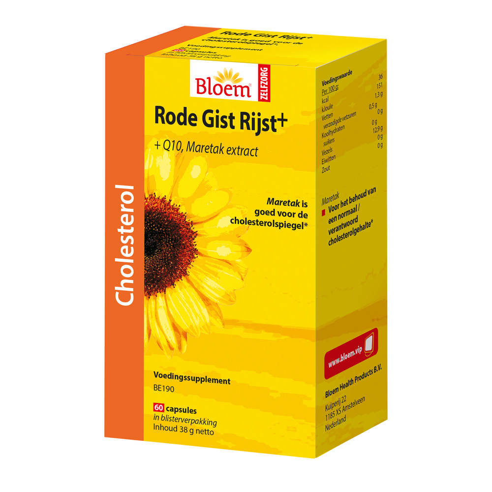 Bloem Rode gist rijst + 60 capsules