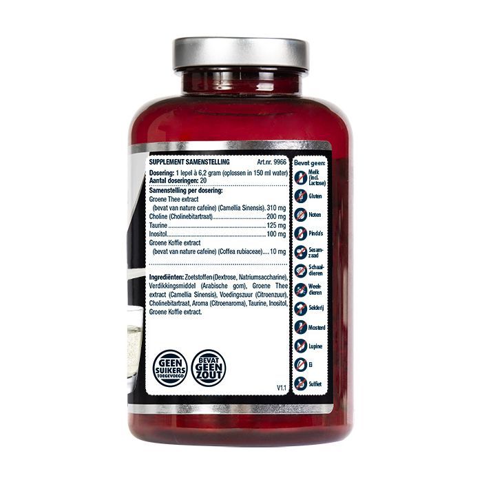 Lucovitaal Nu slank green tea poeder 130 gram