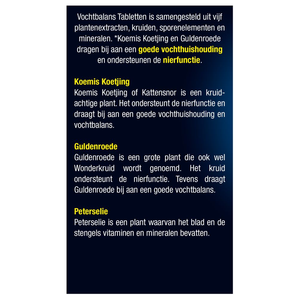 Lucovitaal Vochtbalans 60 tabletten