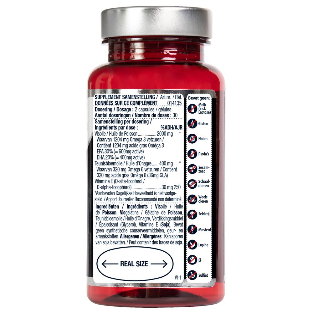 Lucovitaal Super visolie omega 3-6 60 capsules