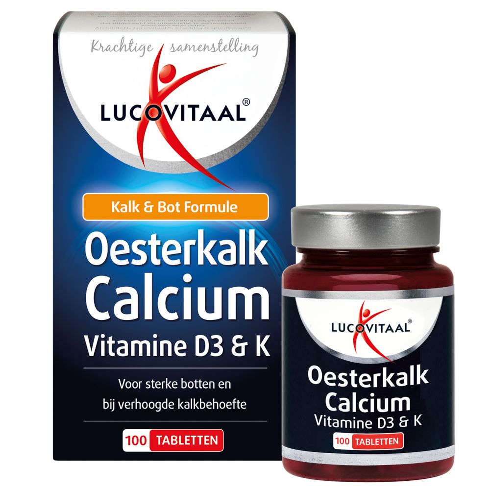 Lucovitaal Oesterkalk calcium 100 tabletten