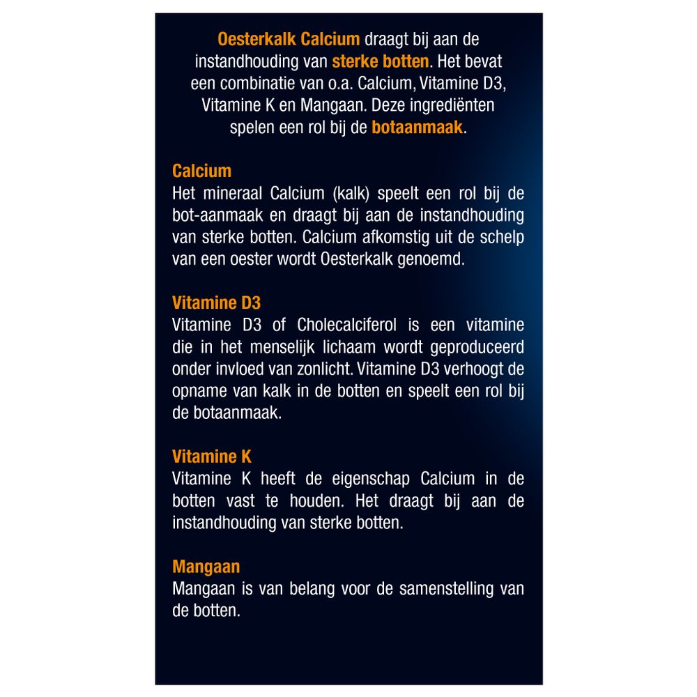 Lucovitaal Oesterkalk calcium 100 tabletten