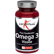 Lucovitaal Koudwater Visolie Puur Omega 3 50 capsules