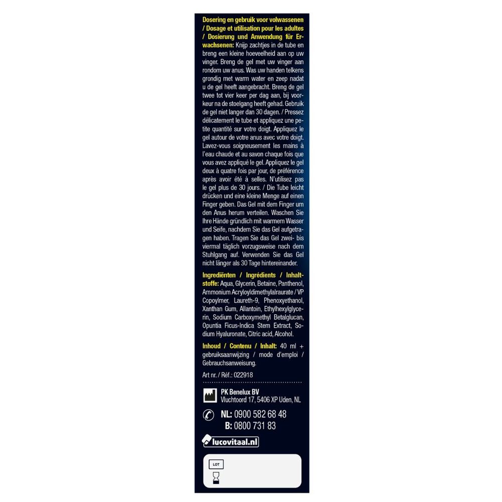 Lucovitaal Aambeien Gel 40 ml