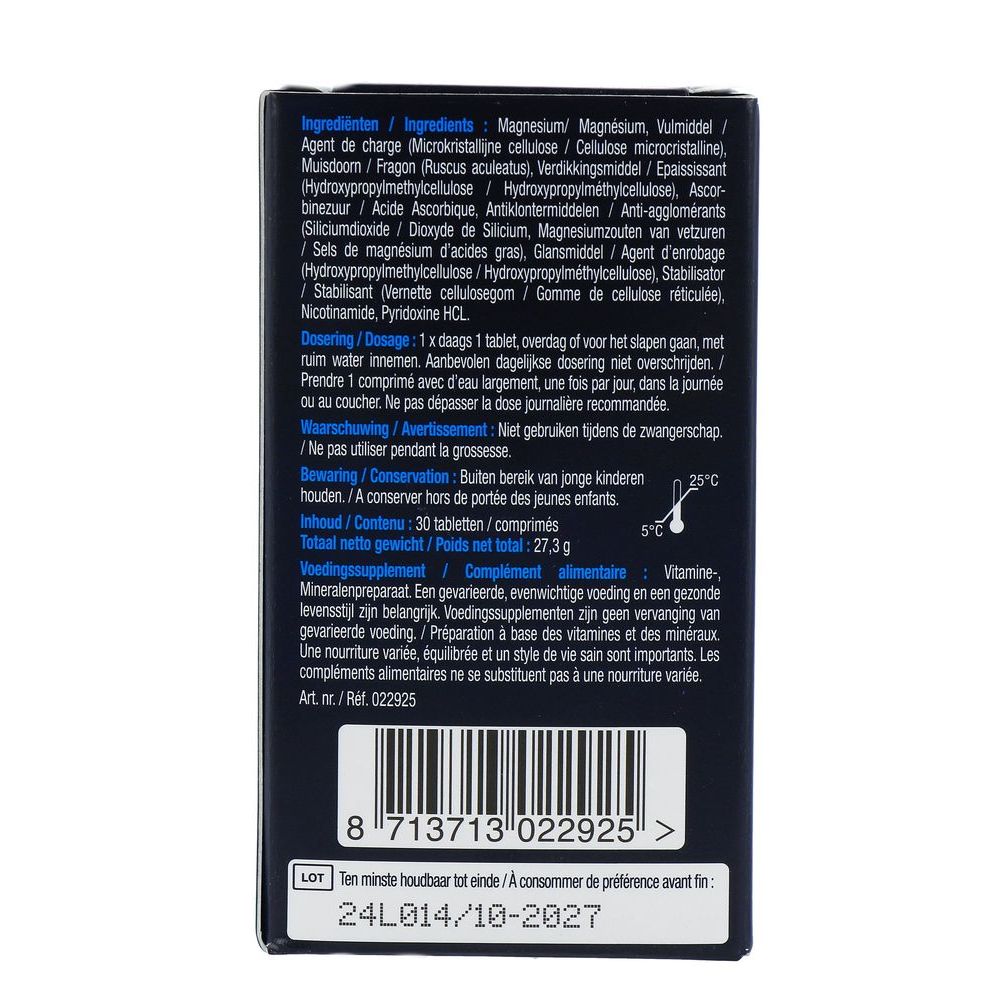 Lucovitaal Magnesium vermoeide zware benen 30 tabletten