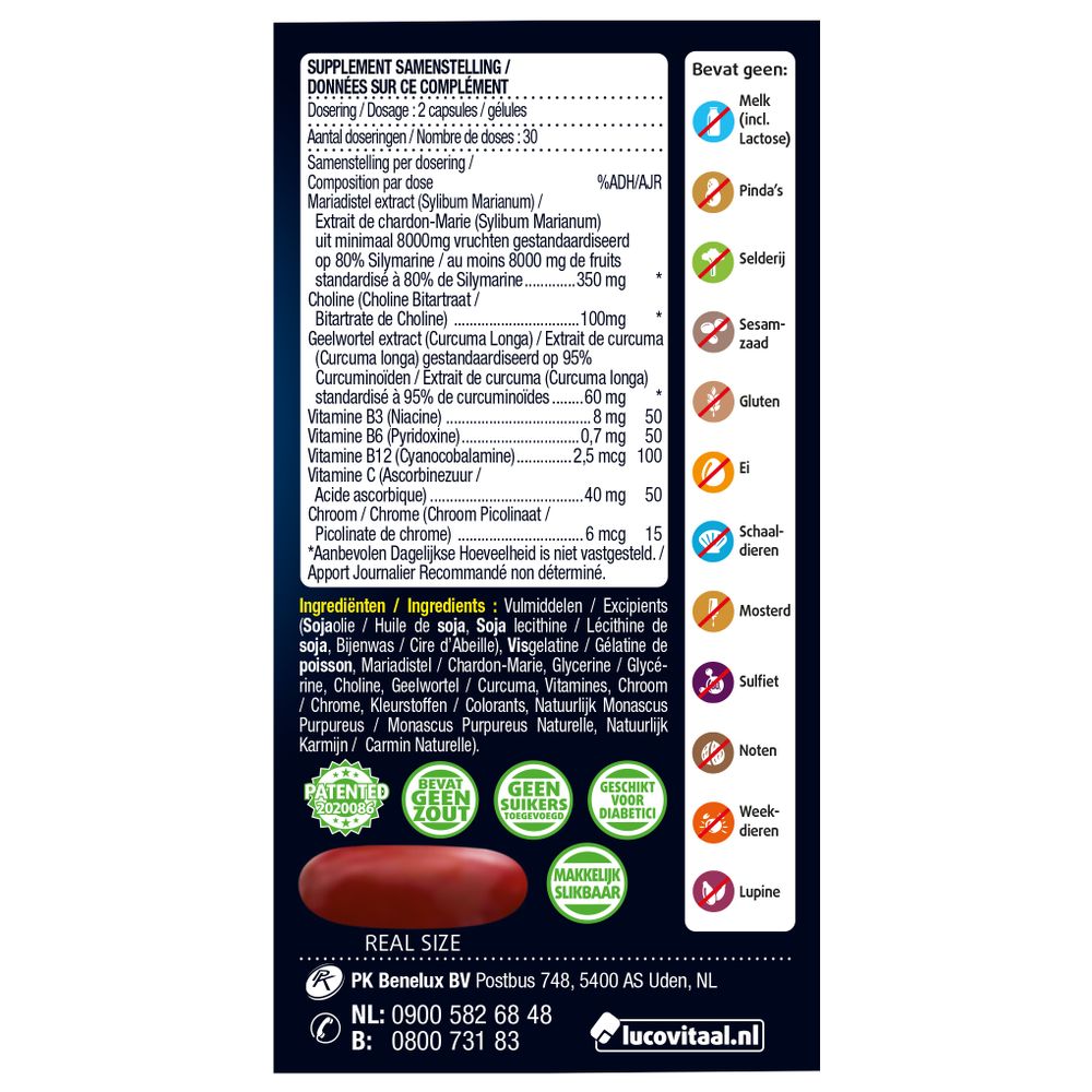 Lucovitaal Lever reiniging 60 capsules