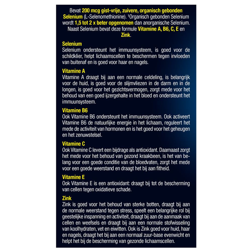 Lucovitaal Selenium zink 45 tabletten