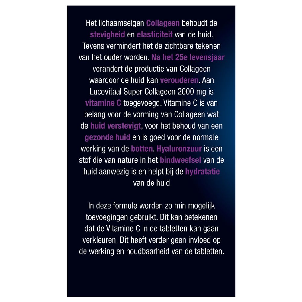 Lucovitaal Super collageen 2000 60 tabletten