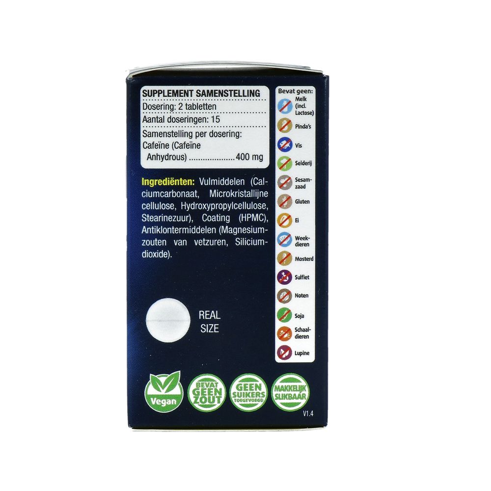Lucovitaal Pure cafeine 30 tabletten