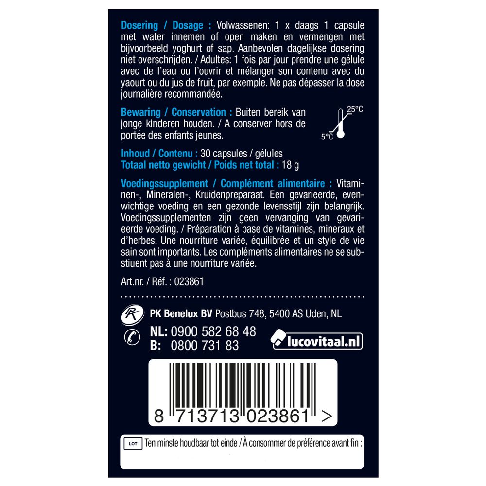 Lucovitaal Bloeddruk 30 capsules