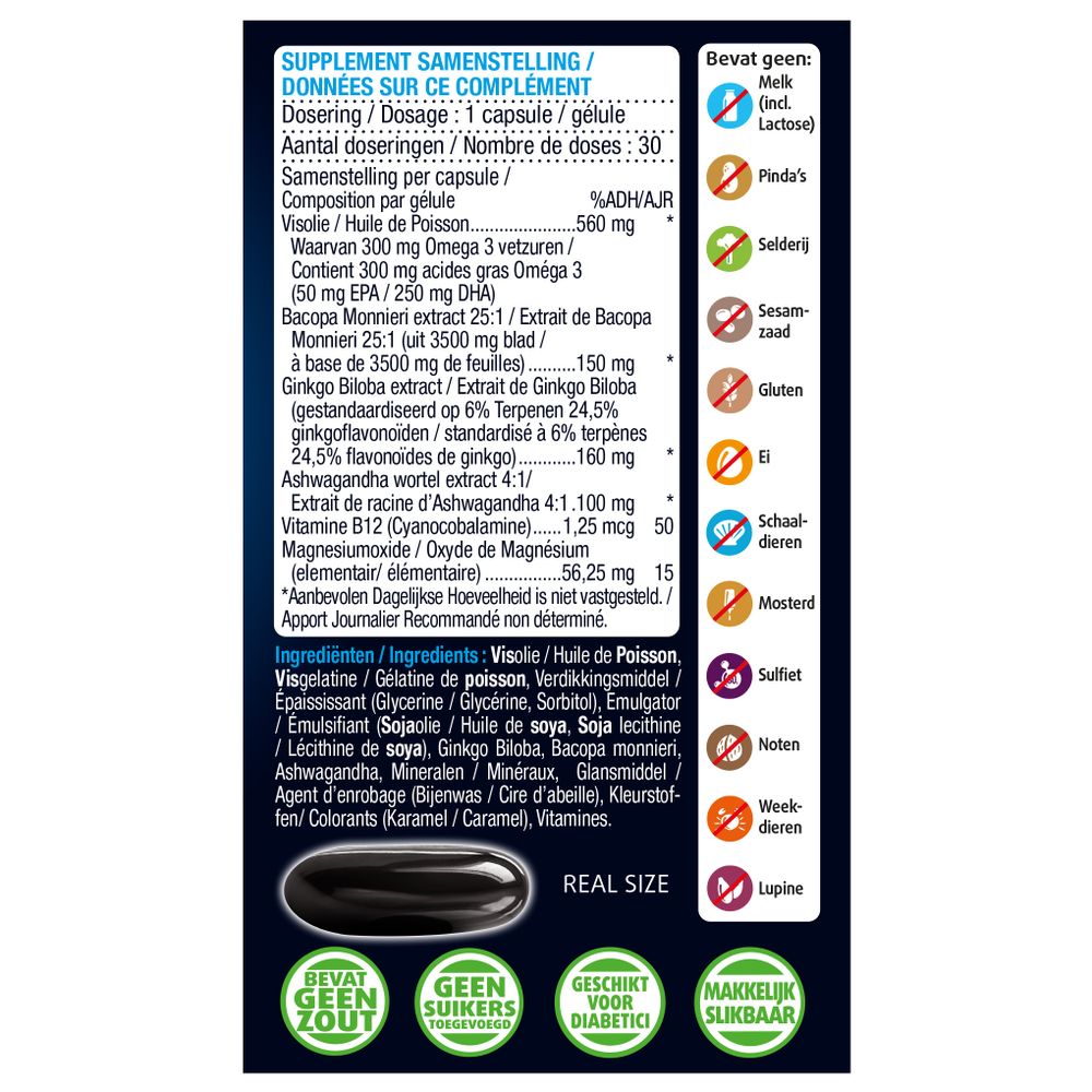 Lucovitaal Geheugen & cognitie 30 capsules