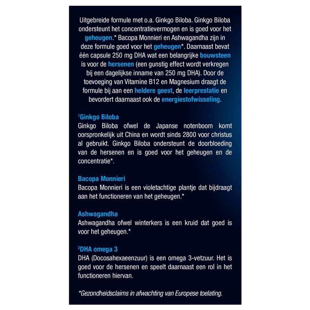 Lucovitaal Geheugen & cognitie 30 capsules