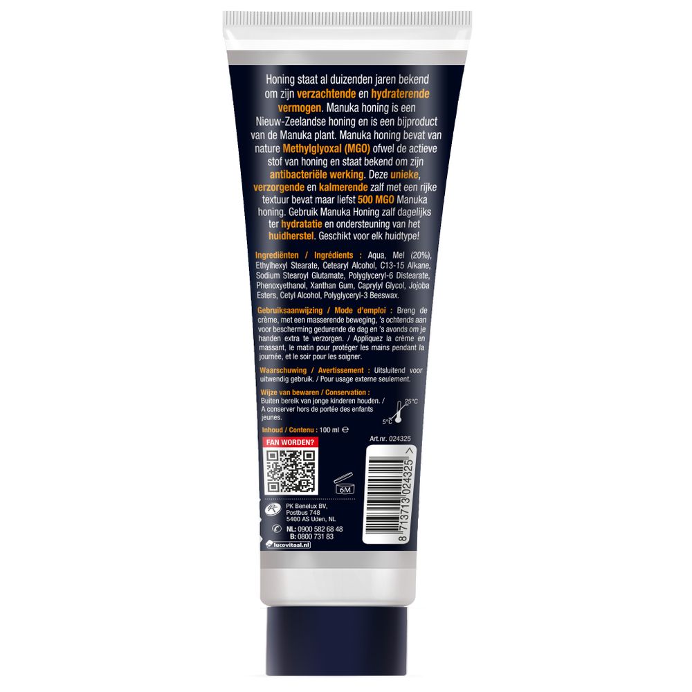 Lucovitaal Manuka Honing zalf 500 MGO 100 ml