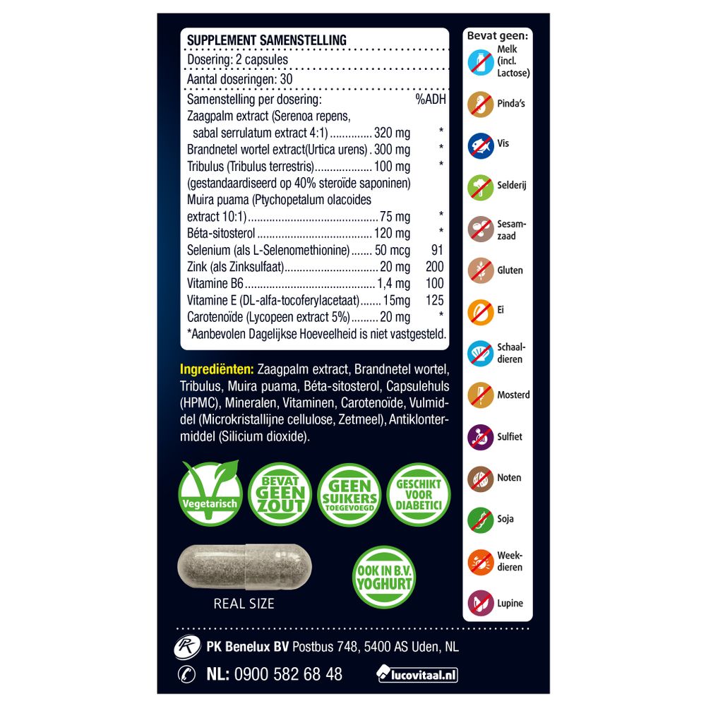 Lucovitaal Prostaat Comfort Capsules 60 capsules