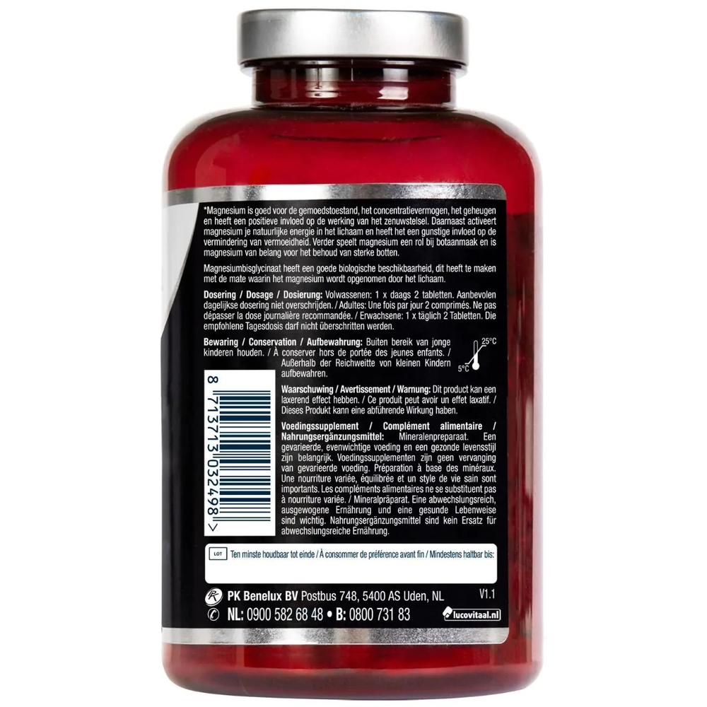 Lucovitaal Magnesium 375 mg bisglycinaat 210 tabletten