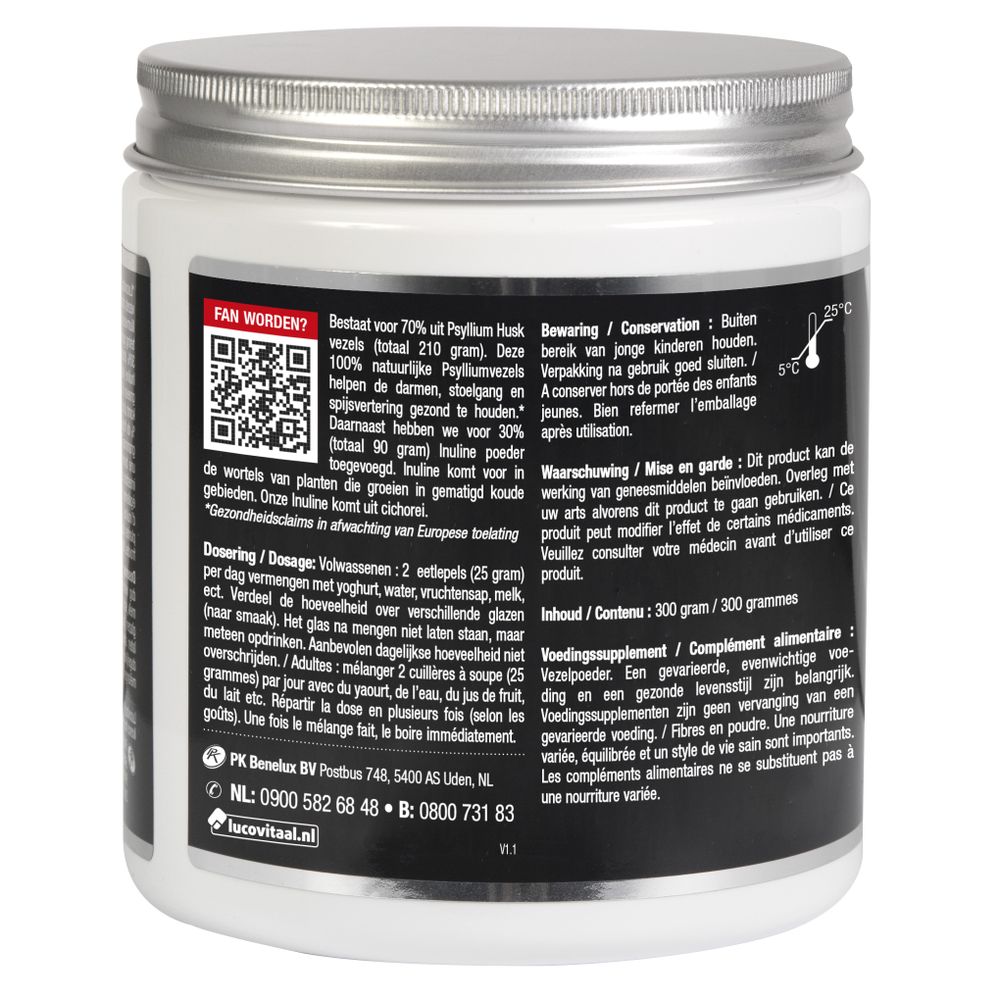 Lucovitaal Colon phyta vezelpoeder 300 gram