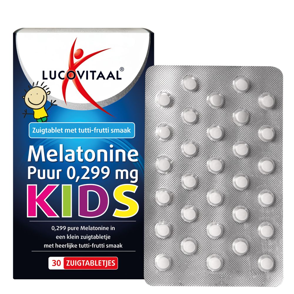 Lucovitaal Melatonine kids puur 0.299 mg 30 tabletten