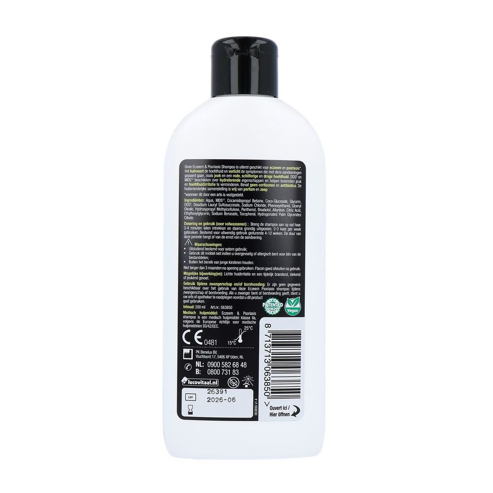 Lucovitaal Eczeem psoriasis shampoo 200 ml