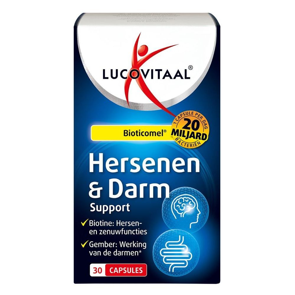 Lucovitaal Hersenen & darm support Bioticomel 30 capsules
