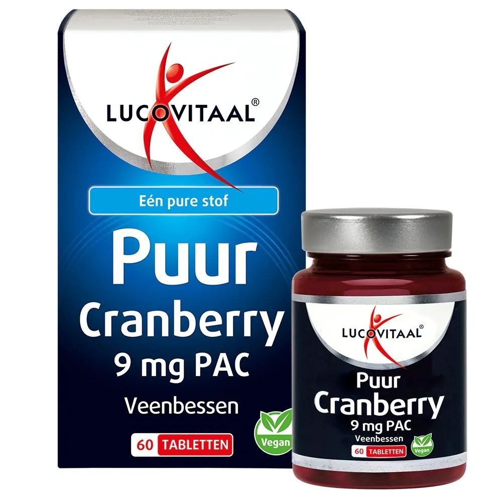 Lucovitaal Puur Cranberry 9 mg PAC 60 tabletten