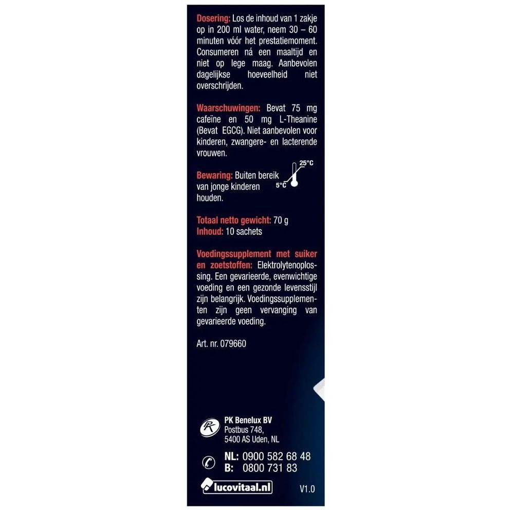 Lucovitaal Elektrolyten pre performance 10 sachets