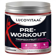 Lucovitaal Pre-workout tropisch fruit 200 gram