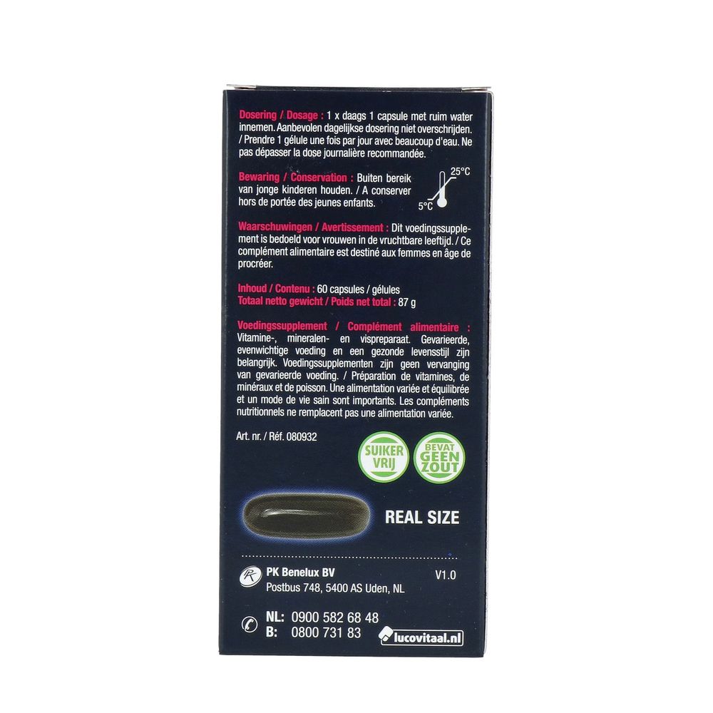 Lucovitaal Vruchtbaarheid support vrouw 60 capsules