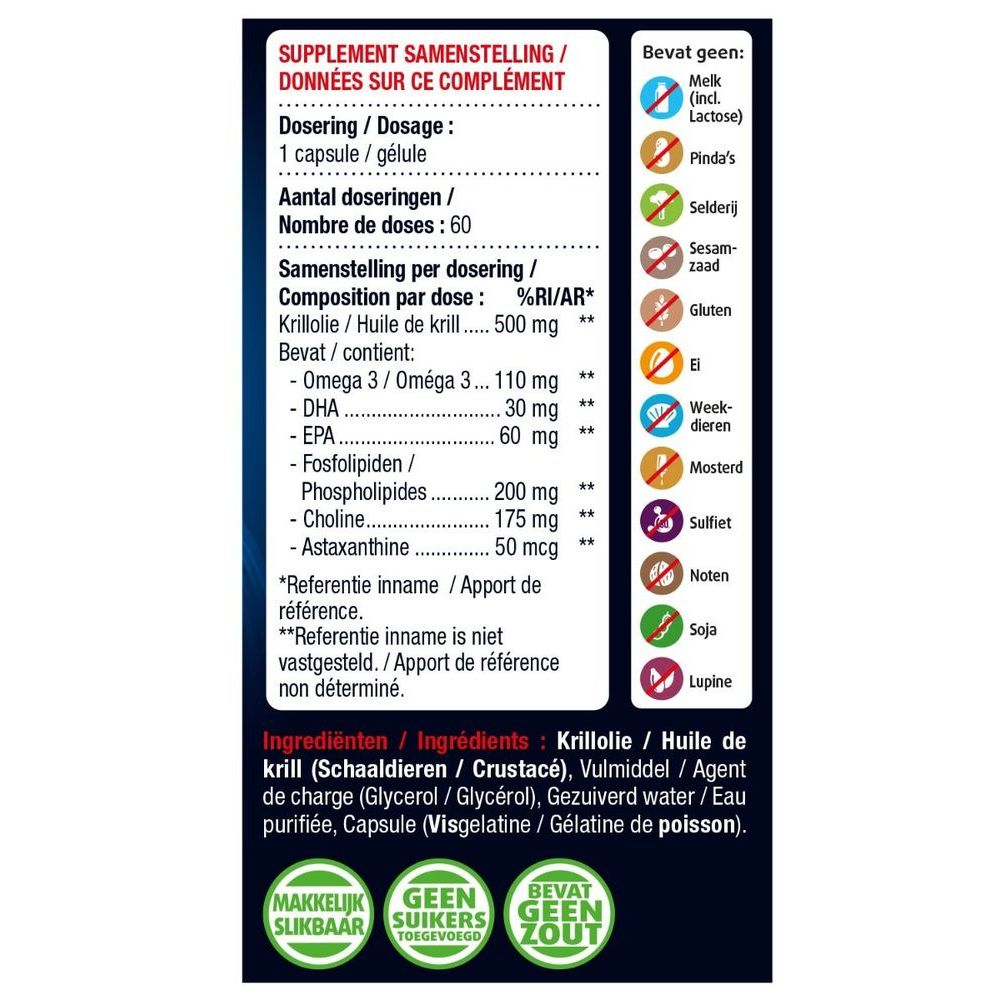 Lucovitaal Omega 3 Krill Olie 60 capsules