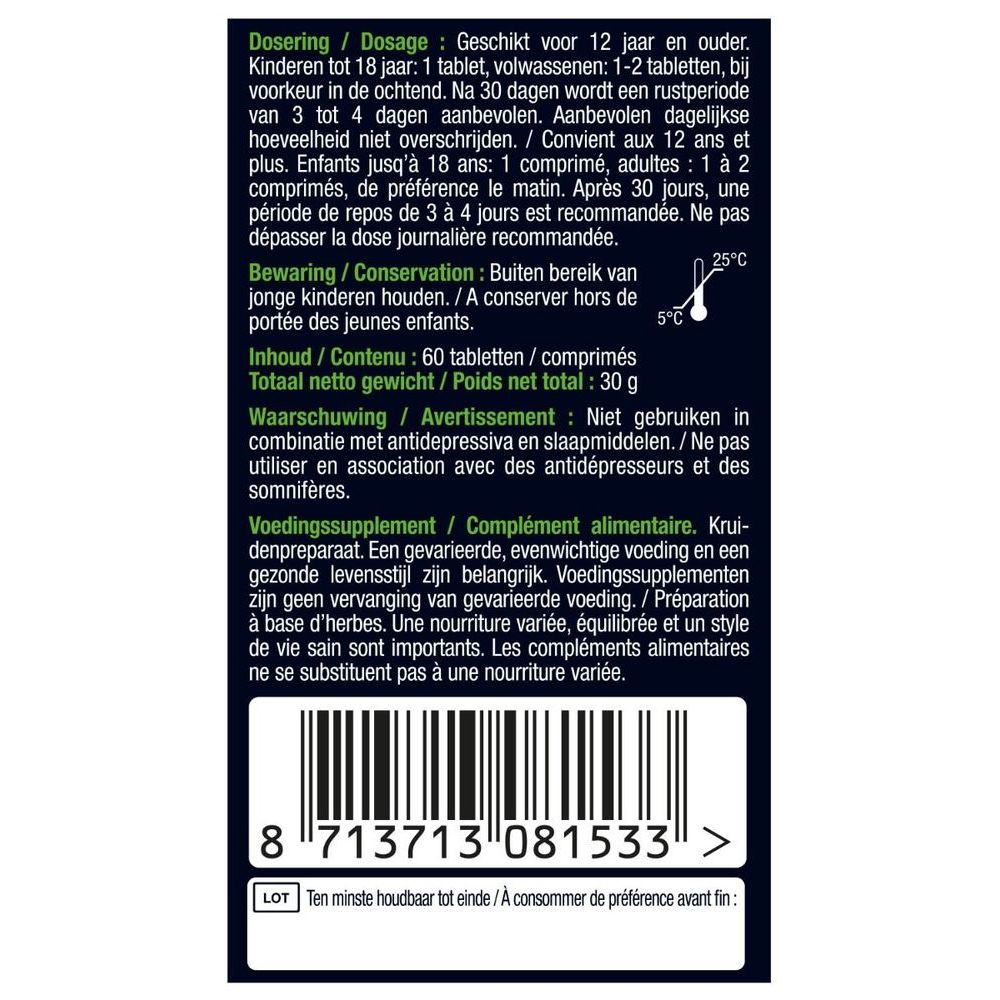 Lucovitaal Rhodiola rosea 60 tabletten