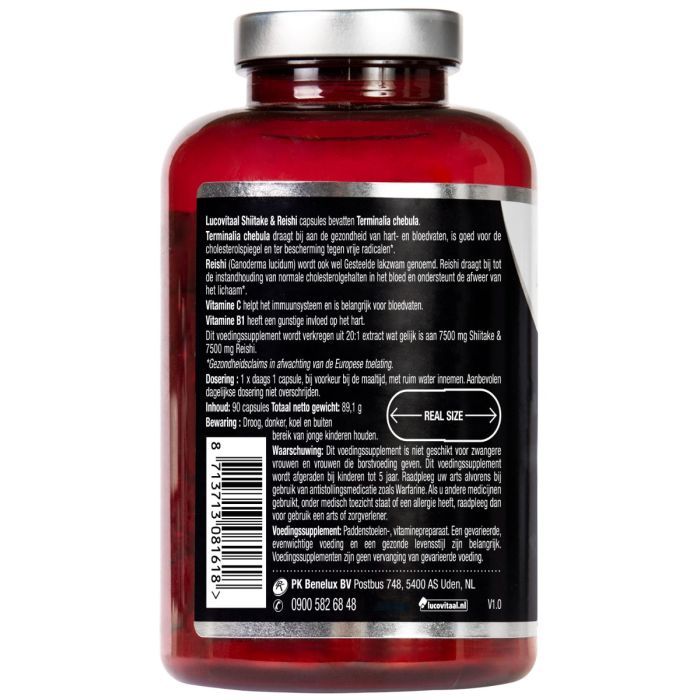 Lucovitaal shiitake & reishi 90 capsules