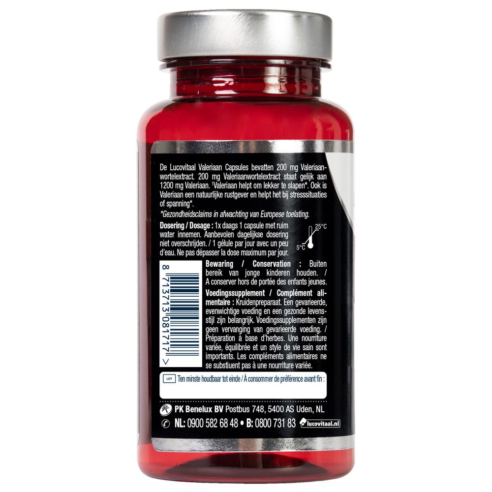 Lucovitaal Valeriaan 200 mg 60 capsules
