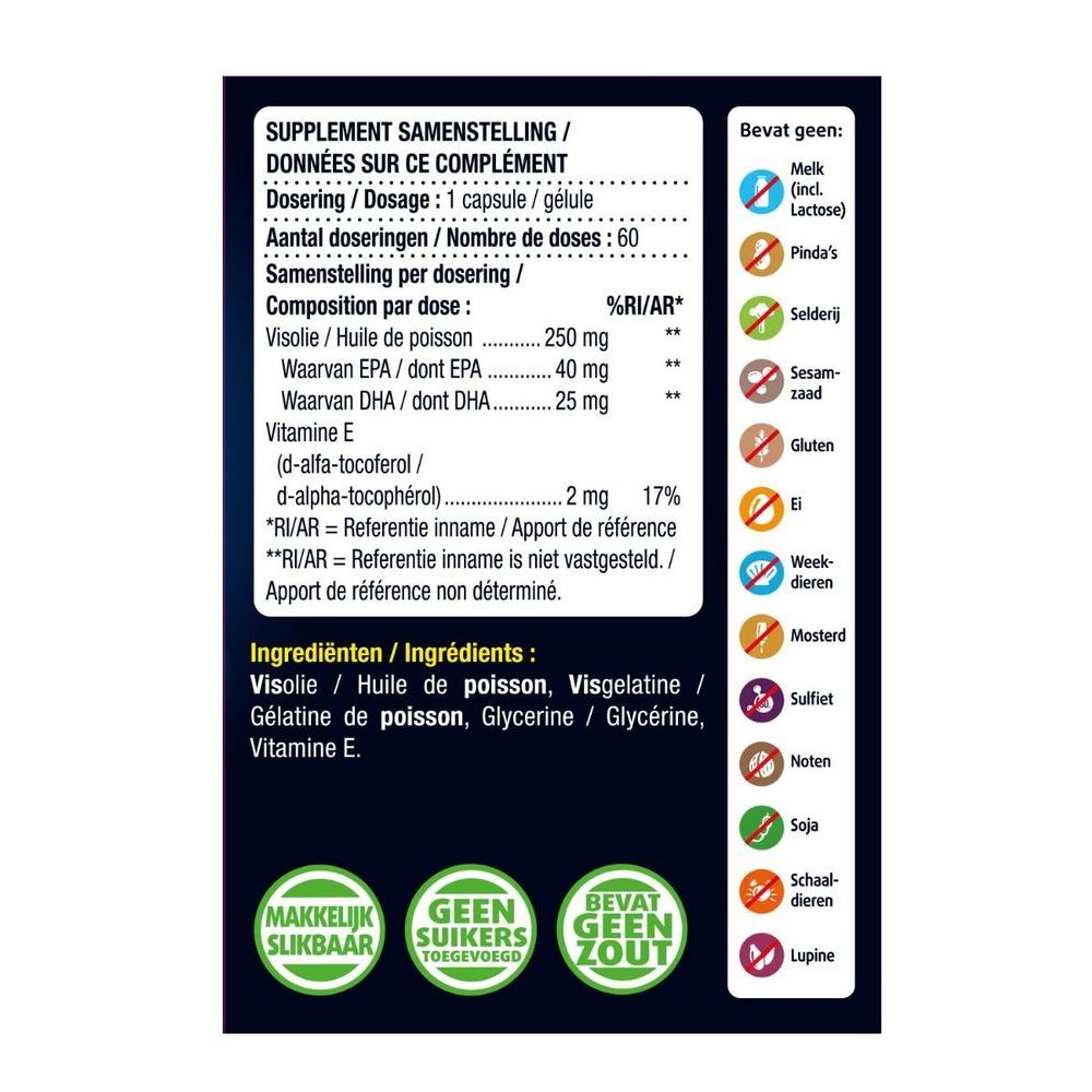 Lucovitaal Visolie omega 3 mini 60 softgels