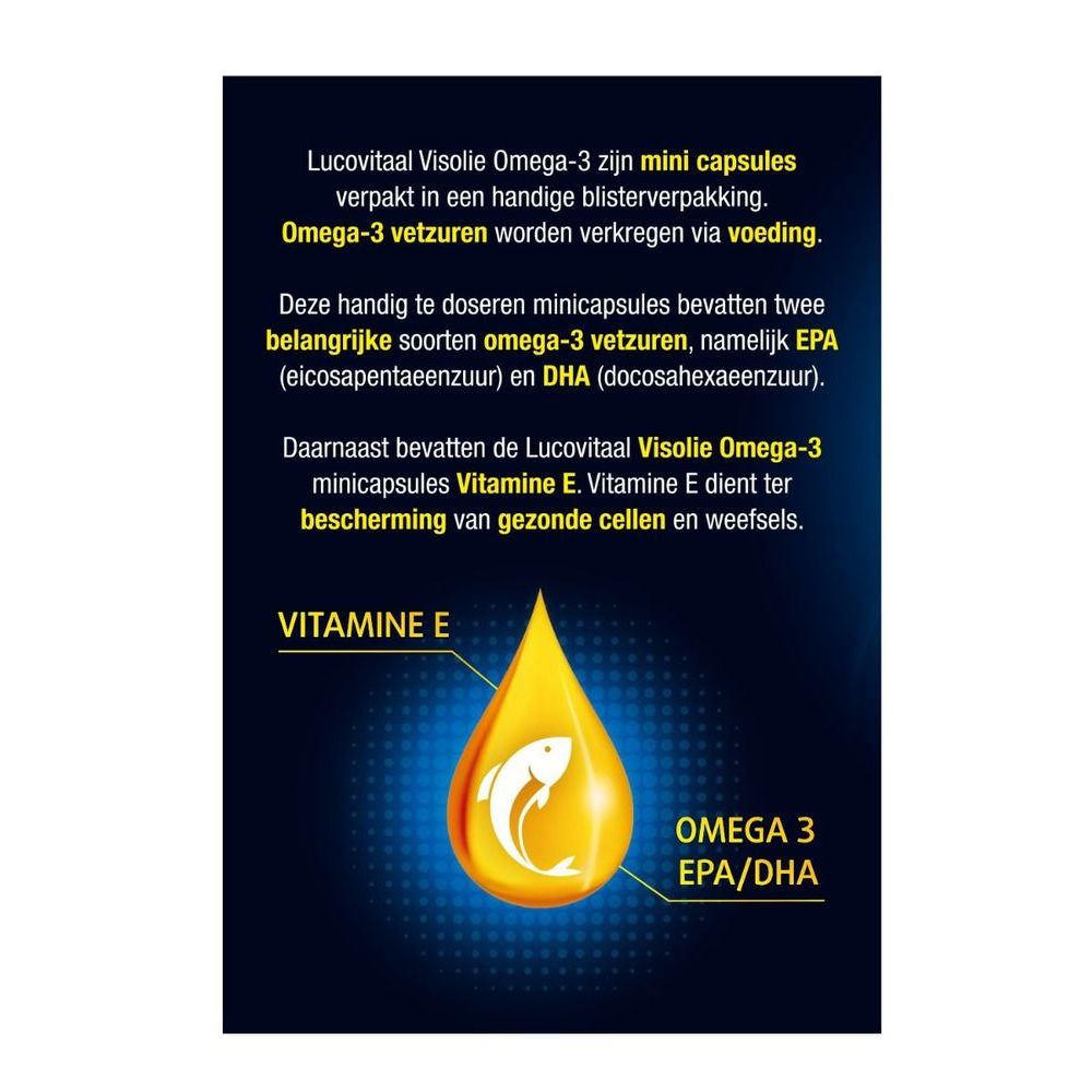 Lucovitaal Visolie omega 3 mini 60 softgels