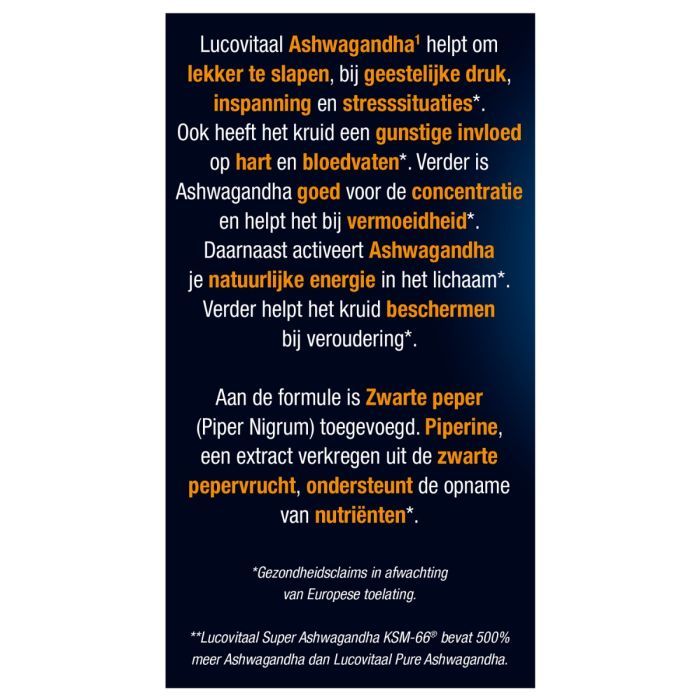 Lucovitaal Ashwagandha KSM-66 30 capsules