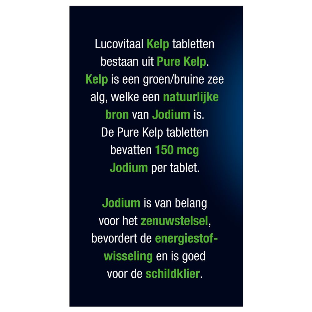 Lucovitaal pure kelp 60 tabletten