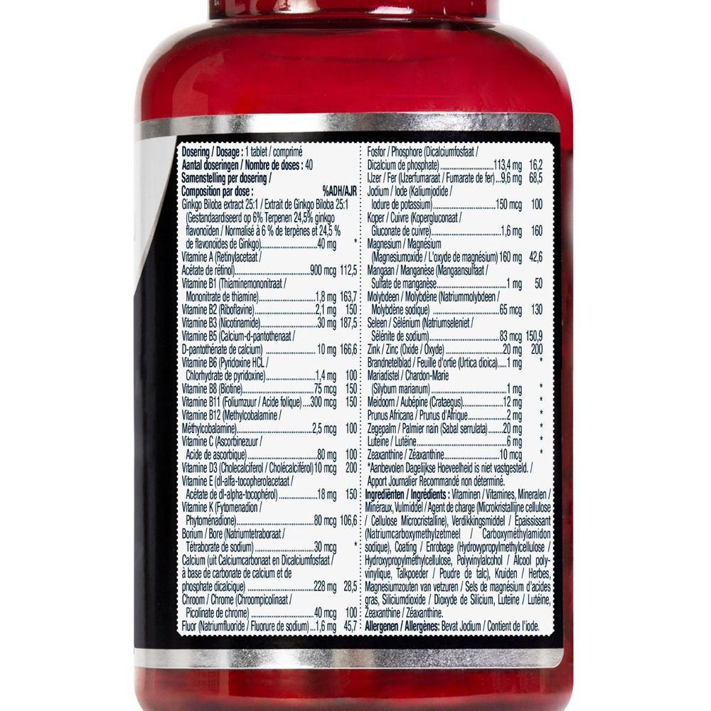 Lucovitaal Multi compleet man 50+ 40 tabletten