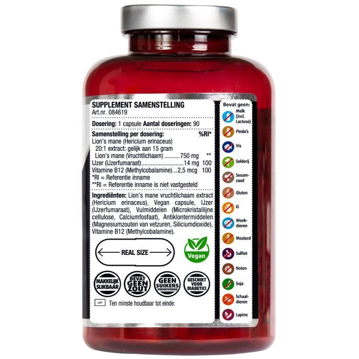 Lucovitaal loins mane 90 capsules