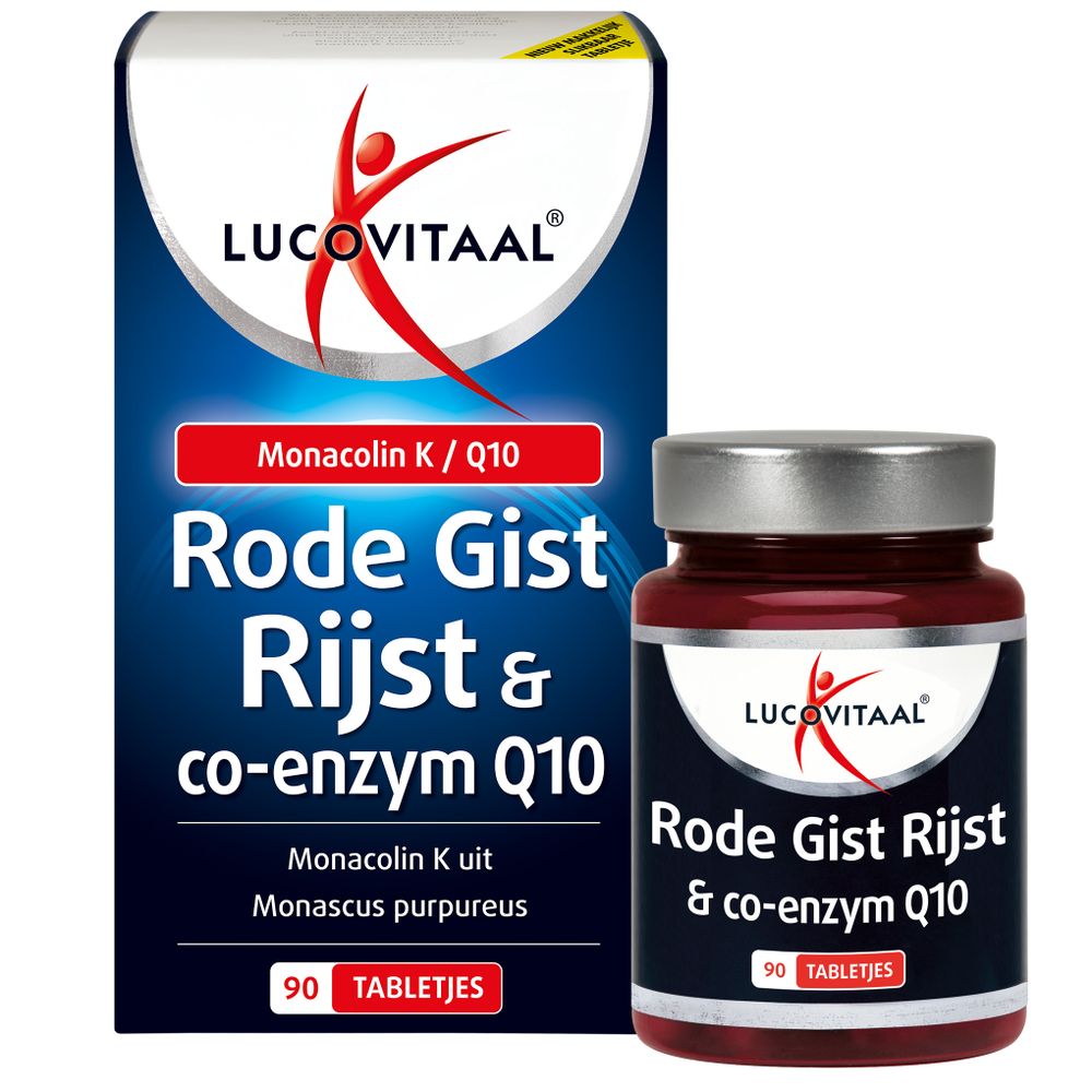 Lucovitaal Rode gist rijst + co enzym Q10 90 tabletten