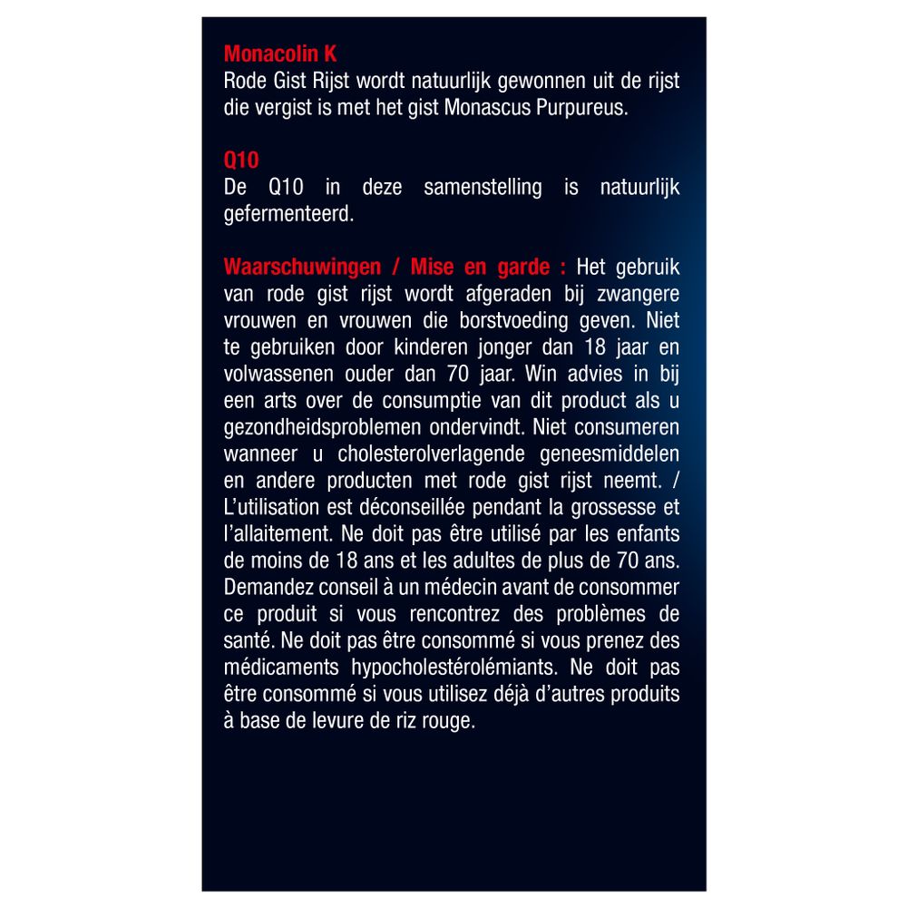 Lucovitaal Rode gist rijst + co enzym Q10 90 tabletten