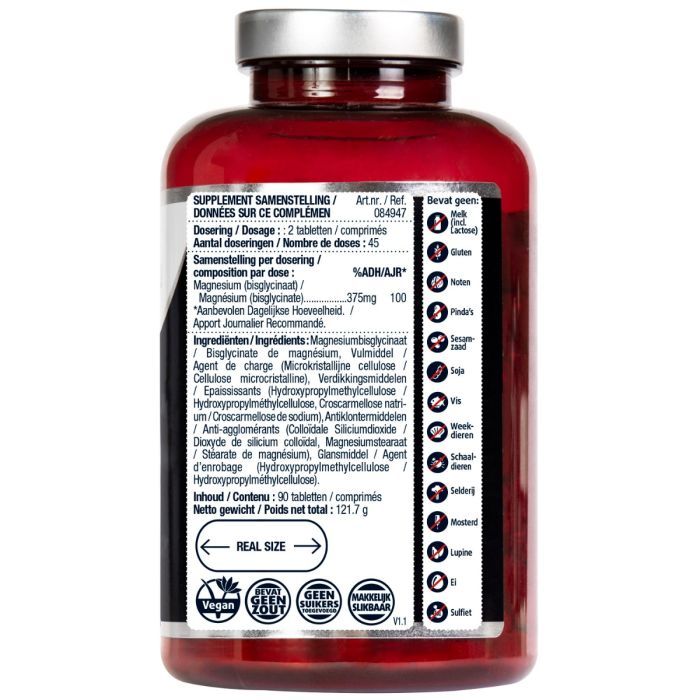 Lucovitaal Magnesium bisglycinaat 375 mg 90 tabletten