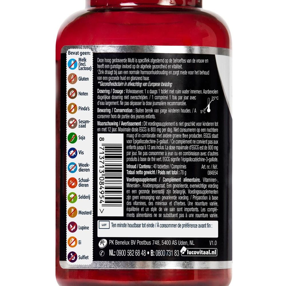 Lucovitaal Multi compleet vrouw 50+ 40 tabletten