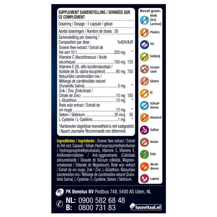 Lucovitaal Antioxidant complex 30 capsules