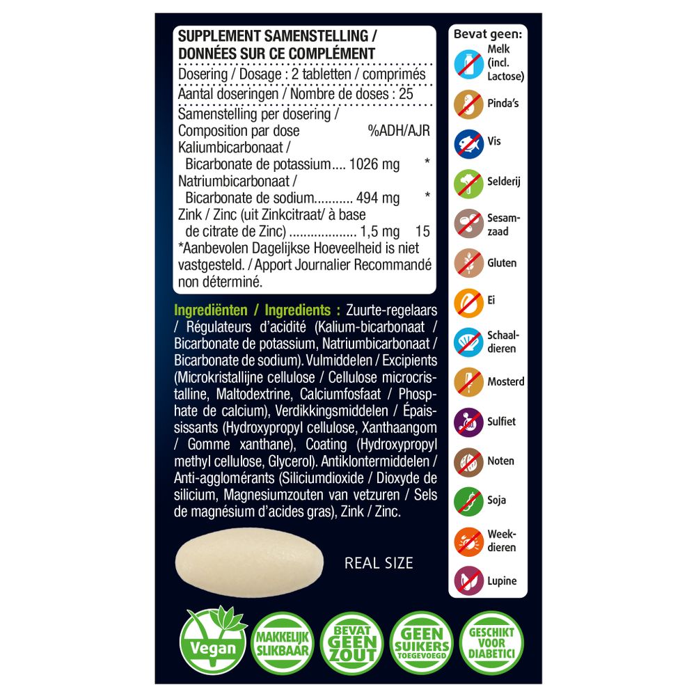 Lucovitaal Zuurbase 50 tabletten
