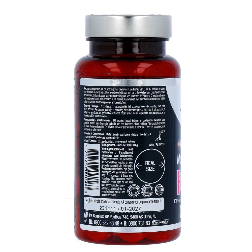 Lucovitaal Multi+ compleet kids 60 kauwtabletten