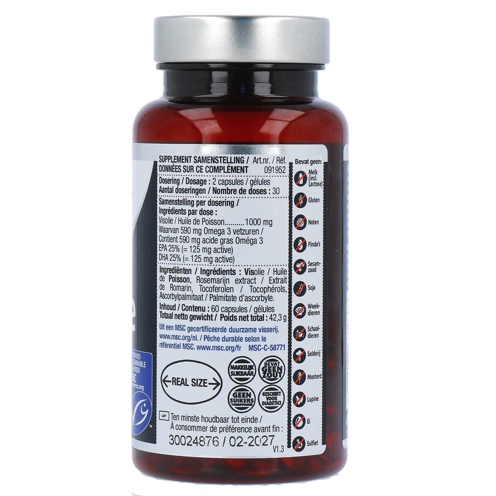 Lucovitaal MSC Visolie omega 3 60 capsules