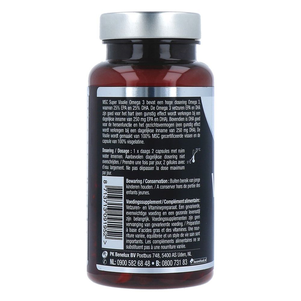 Lucovitaal MSC Visolie omega 3 60 capsules