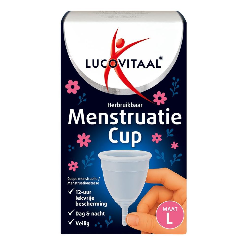 Lucovitaal Menstruatie Cup Maat L 1 stuks